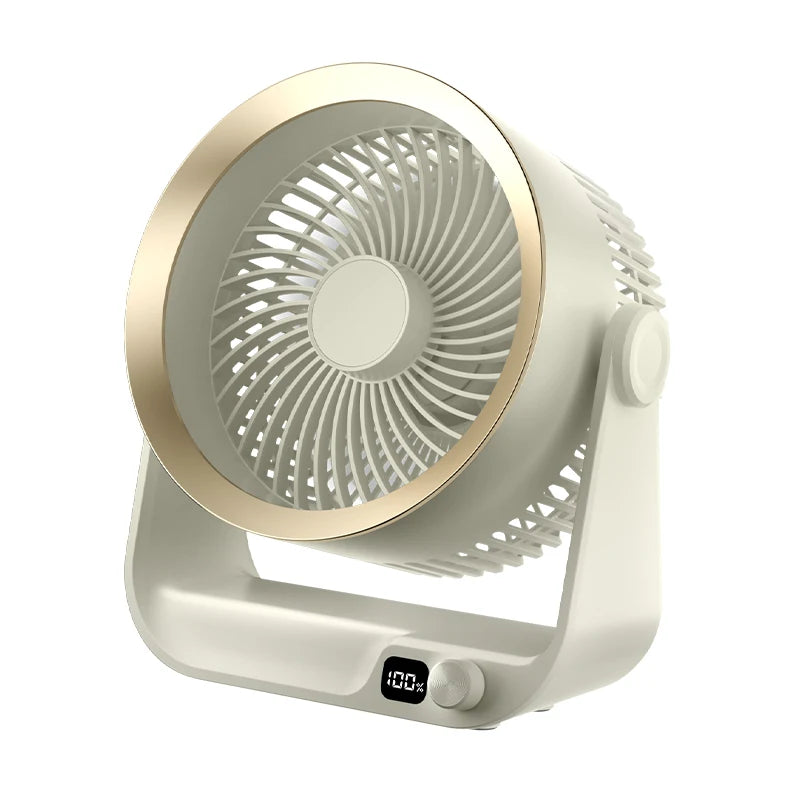 Air Circulation Desktop Fan – 5W USB, 4000mAh Battery