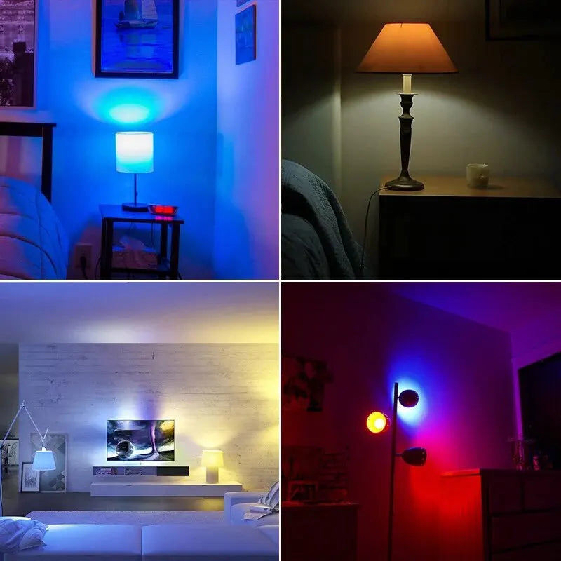 Smart Bulb E27 9W WiFi Bubble Dimmable LED Light Voice Control Bulb RGBCW 100-240V Smart Life Bulb Support Alexa Google Home Oasis Select