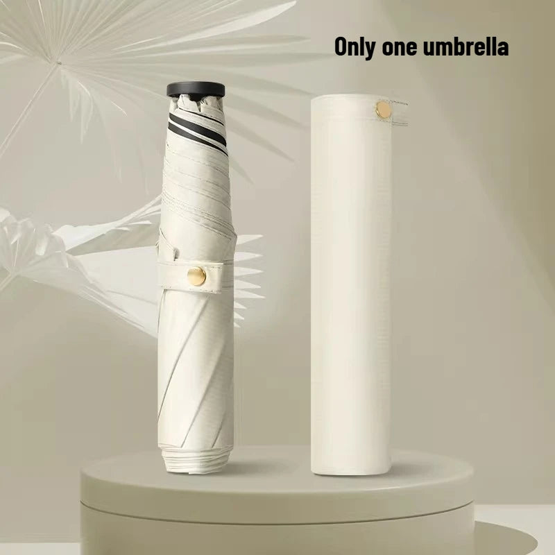 Ultra-light Ultra-fine Carbon Fiber Umbrella Black Sunscreen Sun Rain
