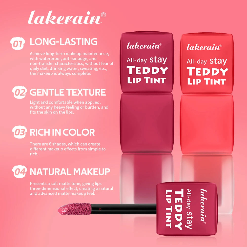 Matte Lip Tint Waterproof Long-Lasting Coloring Non-stick Cup Lip Gloss Gentle Texture Lightweight Lipstick Natural Makeup Oasis Select