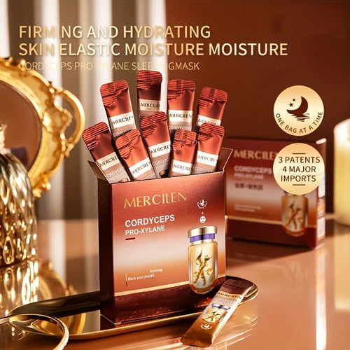 20-Pack Cordyceps Sleeping Face Mask – Anti-Aging & Whitening Sleeping Face Mask Oasis Select