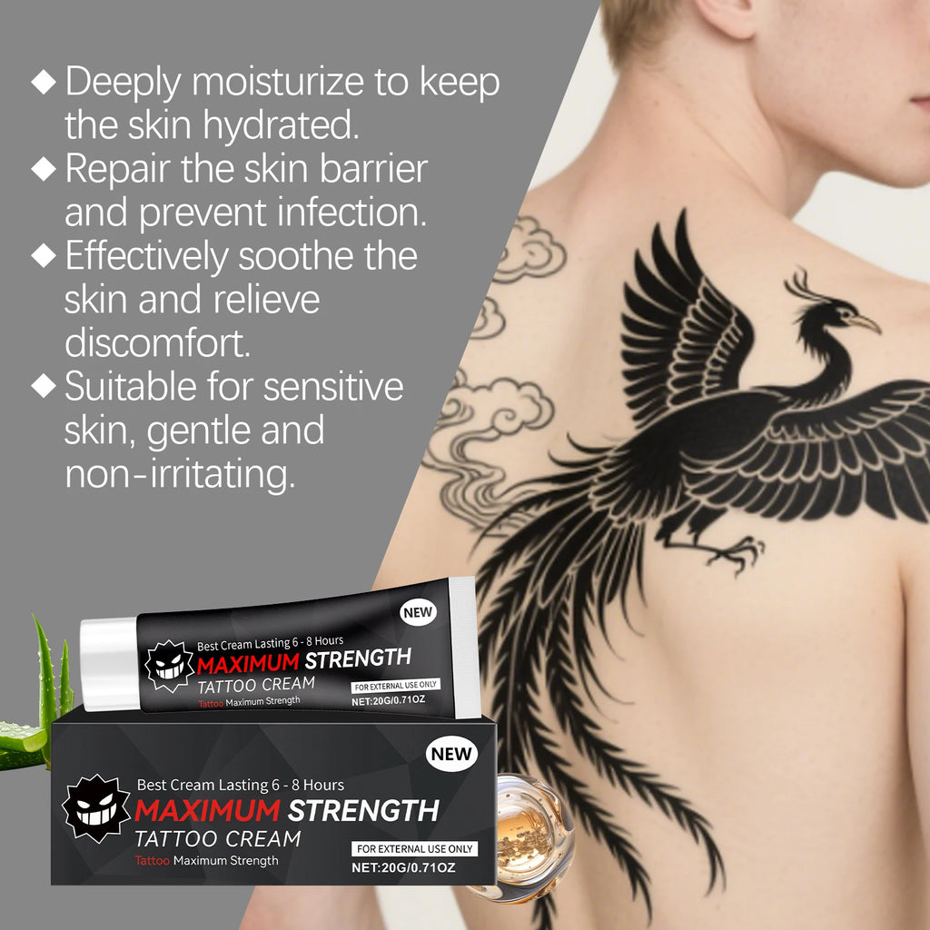 Tattoo Aftercare Cream – Aloe Vera & Vitamin E Color Lock 20g Tattoo Aftercare Cream Oasis Select