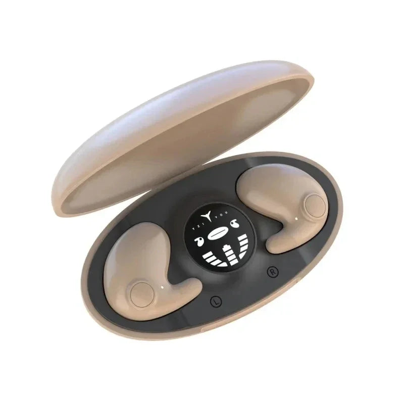 Sleep Invisible Stereo Headset IPX5 Waterproof Wireless Bluetooth Earphone Earbuds with Mic for Phone Bluetooth 5.3 Headphones Oasis Select Khaki