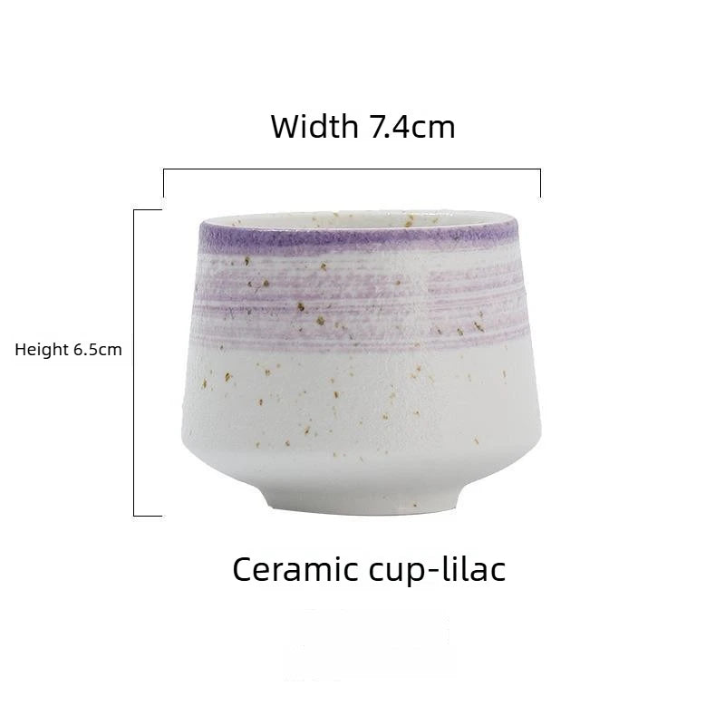 1pcs High Aesthetic Ceramic Coffee Cup Hand Brewed Coffee Sharing Cup Simple and Single High Temperature Resistant Oasis Select Lilac <200ml