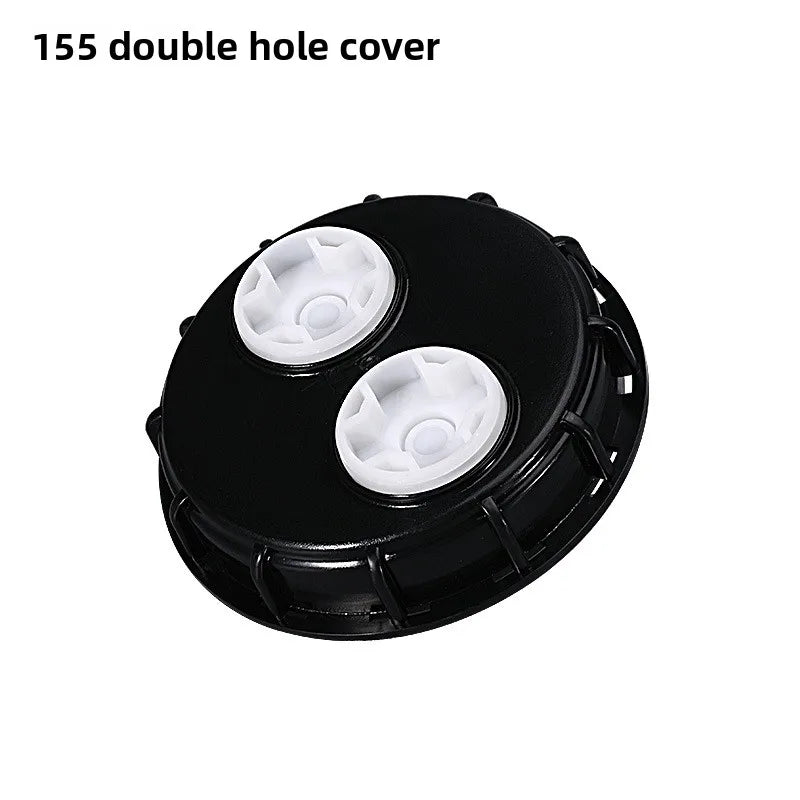 100mm Black Plastic Valve Lid IBC Tank Valve Replace Cap Valve Cover Gaskets Coarse Thread Durable Home Garden tool Oasis Select F