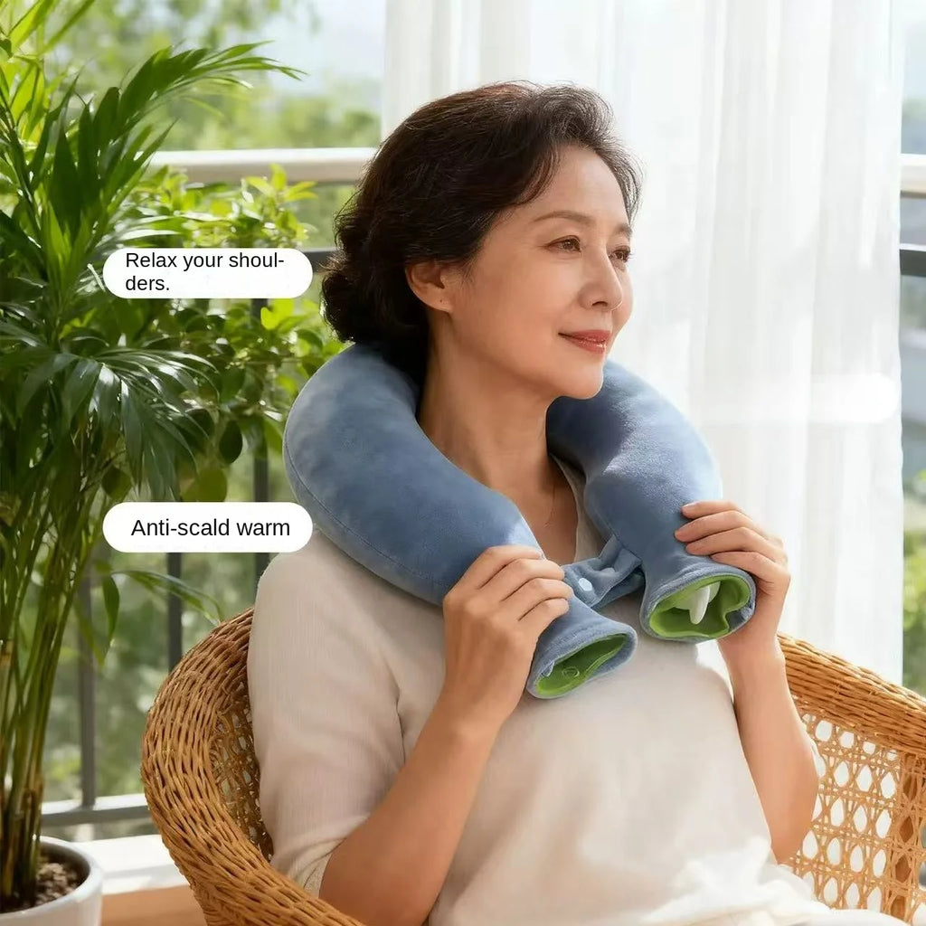 Winter Neck Heating Pad, U-Shaped Hot Water Bag, Water-Filled Neck And Shoulder Protector, Hot Water Bag Calentador de pies Oasis Select