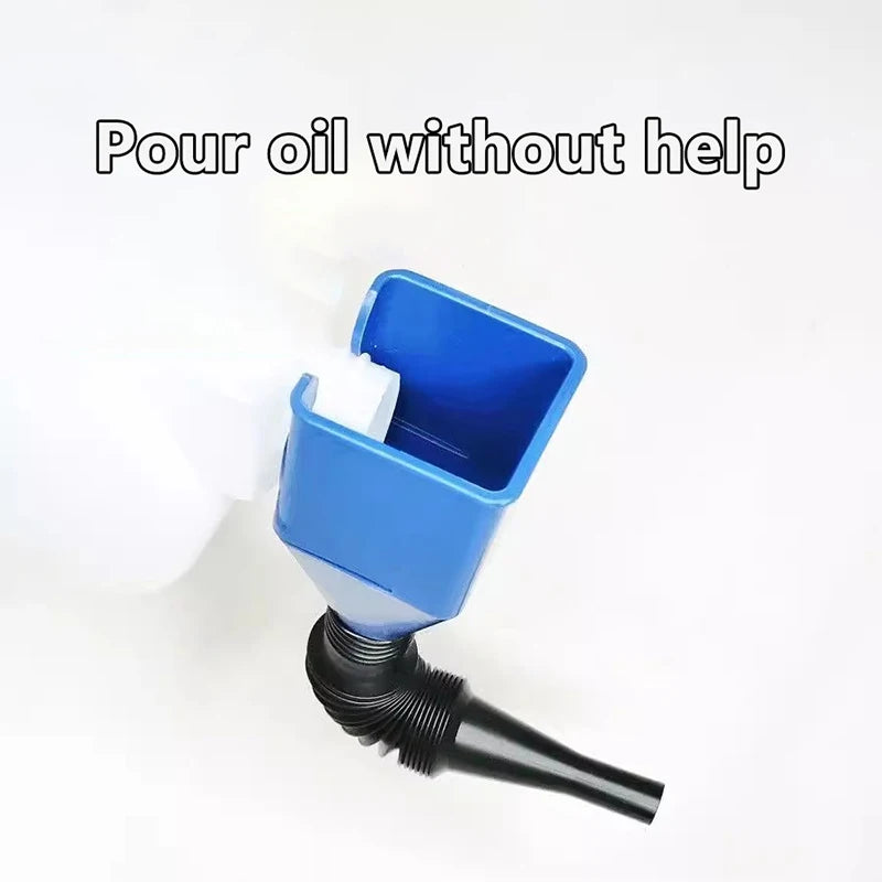 Car Refueling Funnel Gasoline Foldable Engine Oil Funnel Tool Plastic Funnel Car Motorcycle Refueling Tool Auto Accessories Oasis Select
