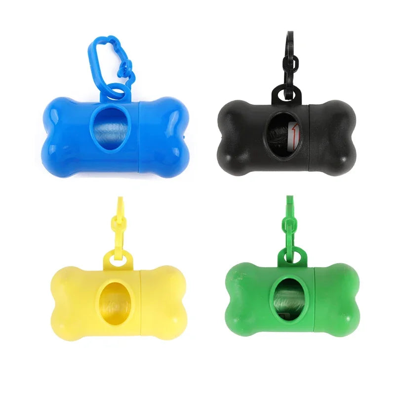 1/2/3/4/10pcs Bone Shaped Pet Garbage Bag Dispenser for Dogs Carrying Cleaning Supplies When Going Out Oasis Select mixed-4pcs 2