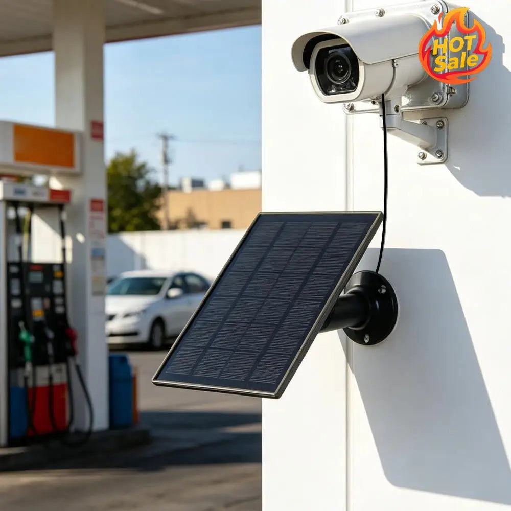 3W Lightweight Solar Charger DC3.5 Type-C Ports Safety Cameras Sun-Powered Panels 6000mAh Sun-Powered Panel for Camping Light Oasis Select