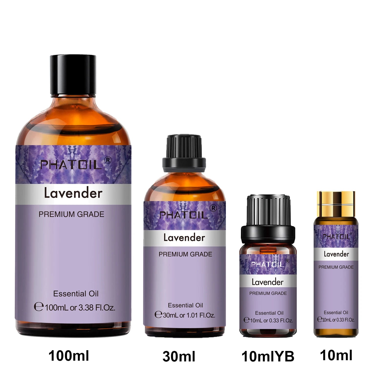 PHATOIL Pure Essential Oils – Aromatherapy Diffuser 10ml–100ml