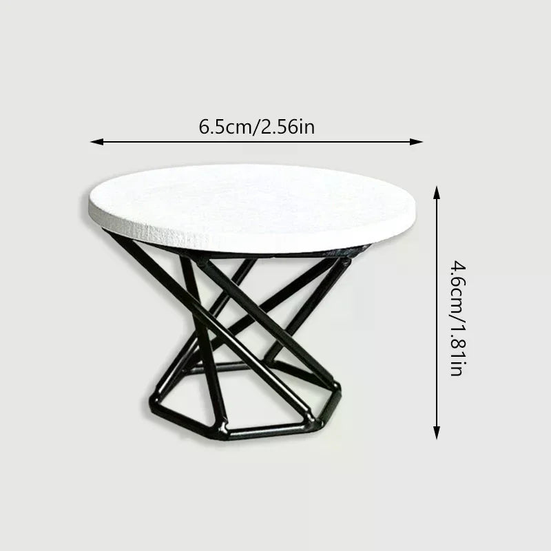 1:12 Dollhouse Miniature Coffee Table Tea Table Side Table Furniture Home Model Decor Toy Doll House Accessories Oasis Select