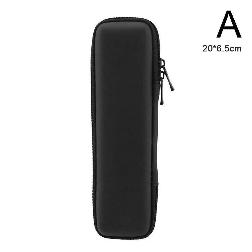 Black EVA Hard Shell Stylus Pen Pencil Case Holder Earphone Mesh Storage Organizer Pencil Zipper Case School Supplies Oasis Select A-1pcs