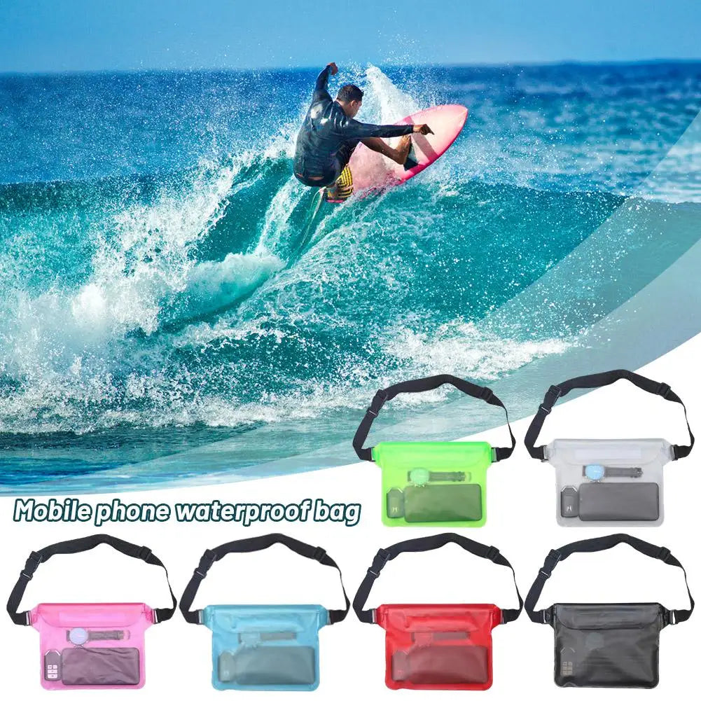 Waterproof Swimming Bag Sealing Drift Diving Waist Pack Skiing Underwater Phone Case Cover Dry Shoulder Bag For Beach Boat Sport Oasis Select