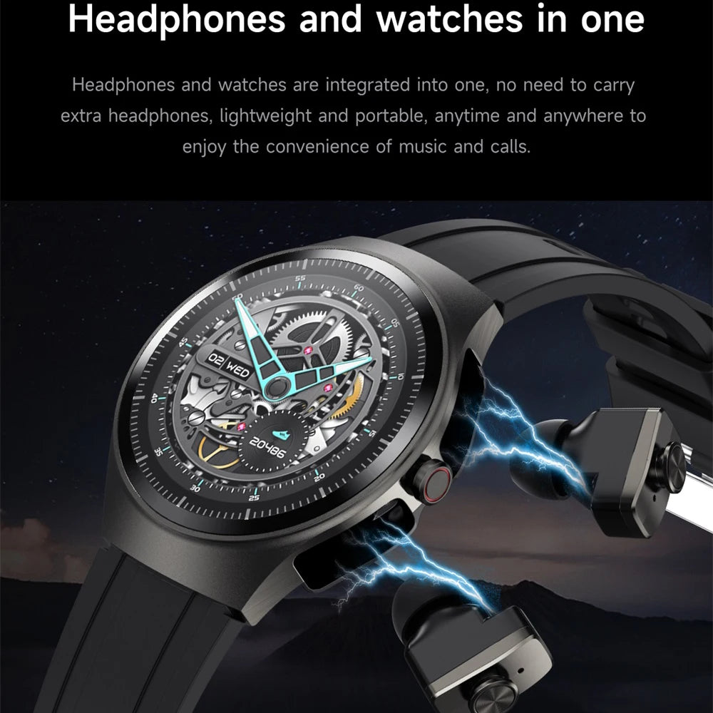 Music Smartwatch With Built-in Headphones 1.43-inch AMOLED HD Screen Heart Rate Health Monitoring Men's Watch Women Sports Modes Oasis Select