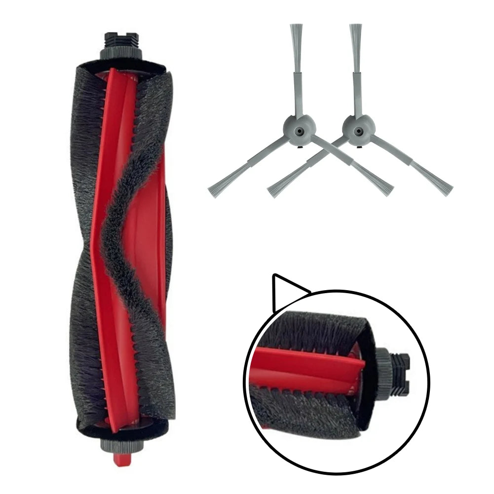 Main Roller And Side Brushes Set For Deerma S30 DEM-S30 Robot Vacuum Cleaner Spare Parts Nylon Plastic Floor Cleaning Tools Oasis Select