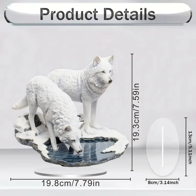 2D Colorful Animal Acrylic Ornaments Colorful Cat Figurine Decoration Kitten Standing Miniature Desktop Decoration For Home Oasis Select B20