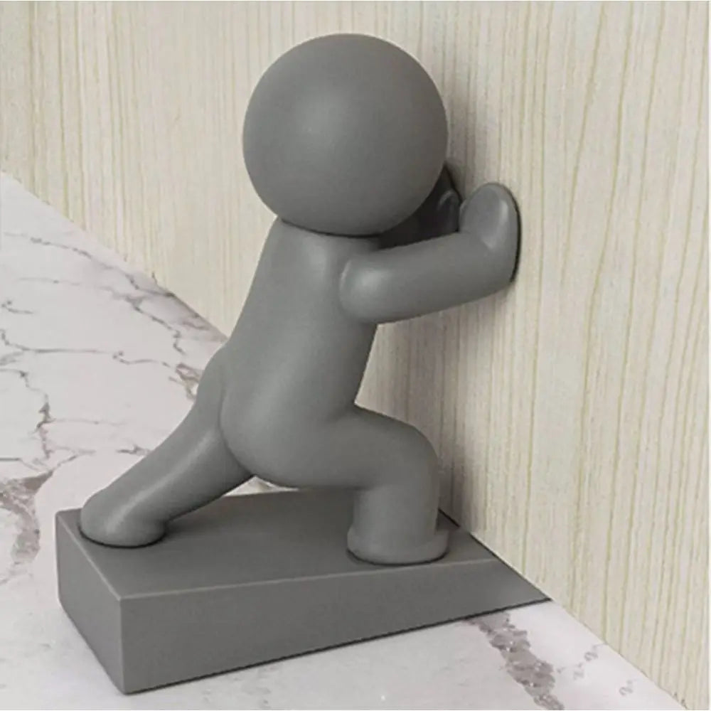 Cute Cartoon Decorative Door Stop No Drilling Action Figure Door Stopper Non-slip Anti Collision Door Bumper for Home&Bedroom Oasis Select