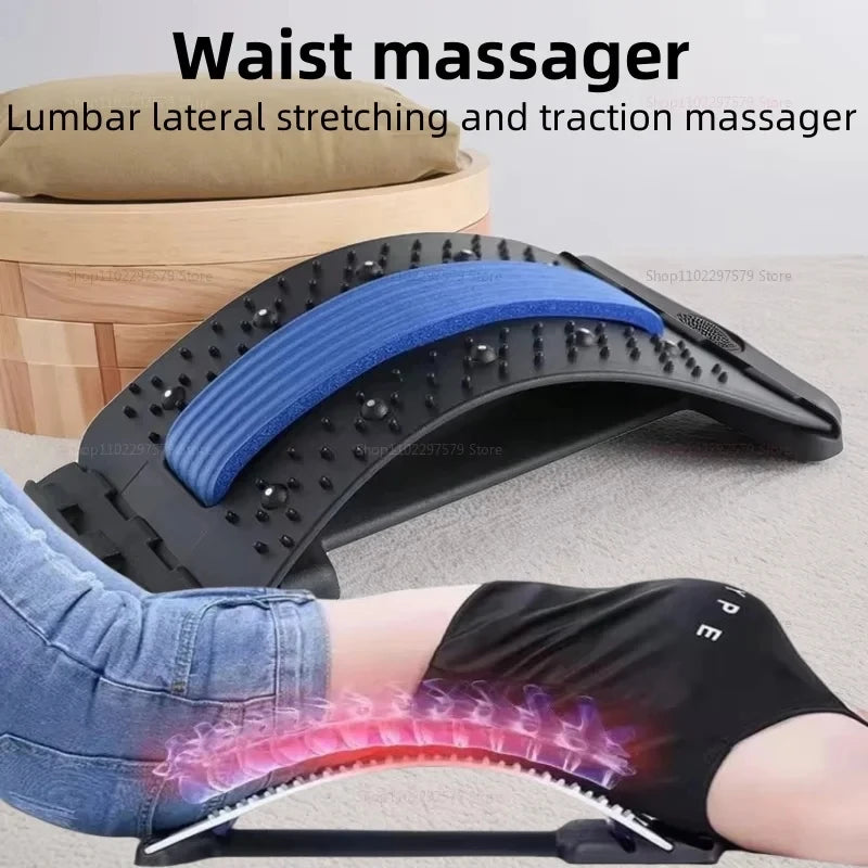 Lumbar Back Stretcher Mat – Adjustable Spine & Acupressure