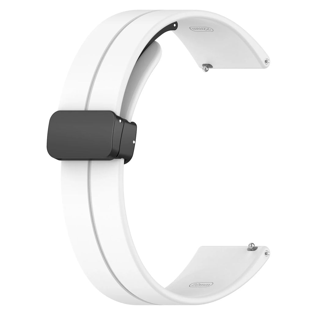 Silicone Watch Band 20mm/22mm – Xiaomi Samsung Huawei Strap Silicone Watch Band Oasis Select WHITE 20MM