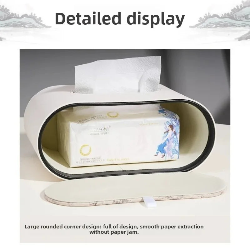 Tissue Box Luxury Creative Desktop Paper Holder Premium Decor Accessory For Living Room Household Daily Storage Ornament Oasis Select