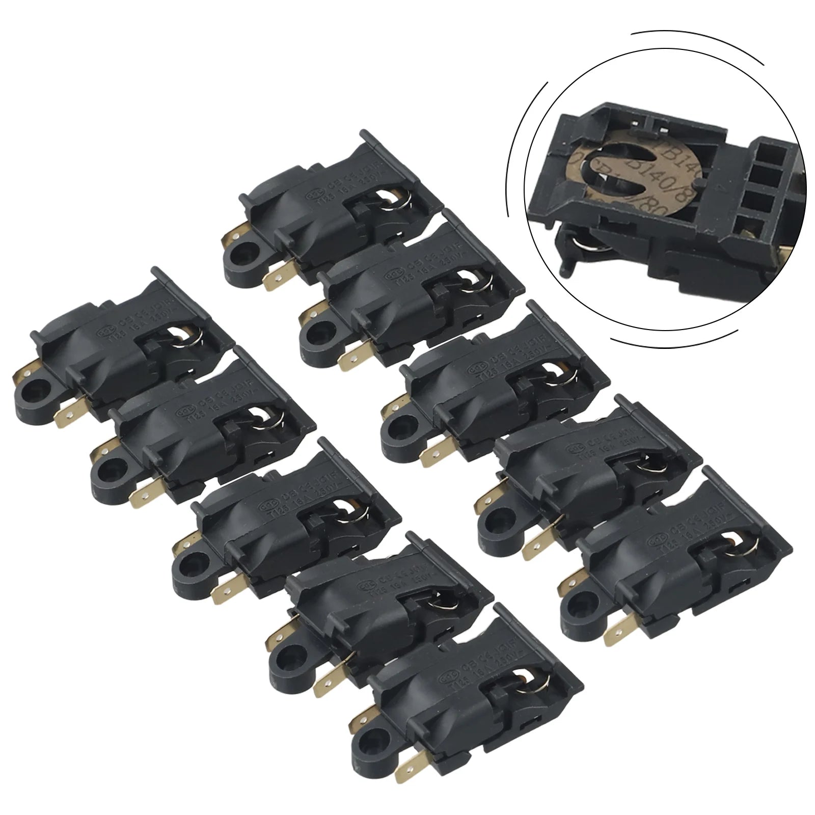 10pcs Electric Kettle Switch Thermostat Temperature Control XE-3 JB-01E 16A Thermostat Switch Kettles Pressure Jump Switch Oasis Select