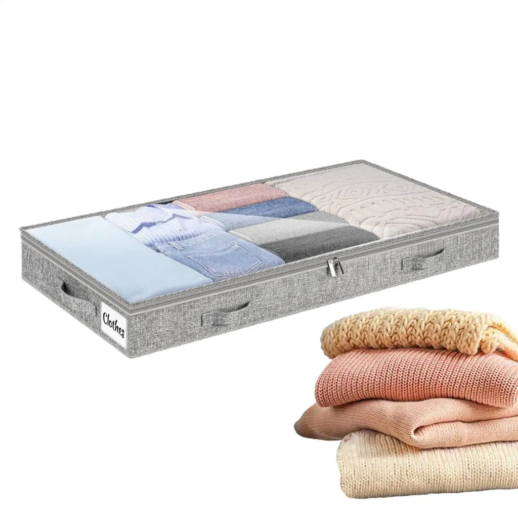 Clothes Storage Bins Under Bed Storage Containers Large Capacity Blanket Box for Bedding Quilt Comforter Sweater Shoes Bedroom Oasis Select