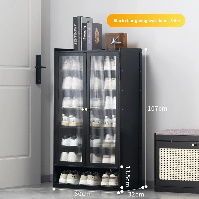 Shoe rack at the door of the household, storage artifact, space-saving simple interior, good-looking and dustproof dormitory Oasis Select Double door 8th