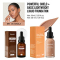2pcs Face Makeup Set, Primer Serum + Liquid Foundation Waterproof Long-Lasting Natural Coverage Makeup Combo for Women Gifts Oasis Select SET 9