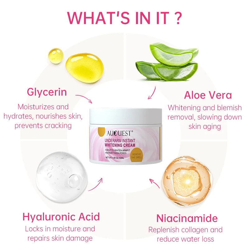 Collagen Whitening Cream Intimate Area Dark Skin Removeal Sensitive Areas Underarm Inner Thigh Lightening Body Cream Skin Care Oasis Select
