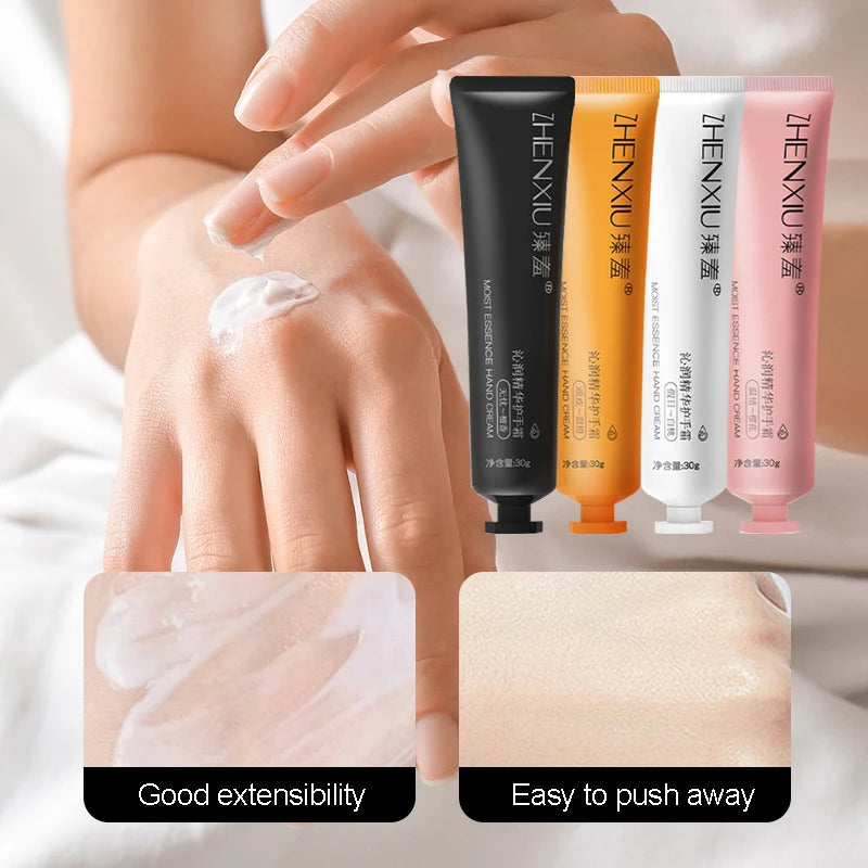 4PCS sandalwood, cherry blossoms, white peaches, sweet orange hand cream, dry and cracked hand care, moisturizing Oasis Select