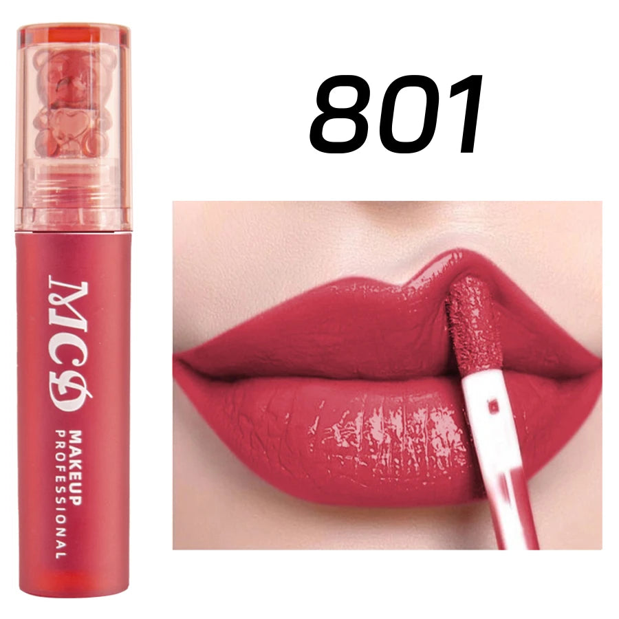 MCD 12-Color Lip Gloss Set – Matte Velvet Liquid Lipstick