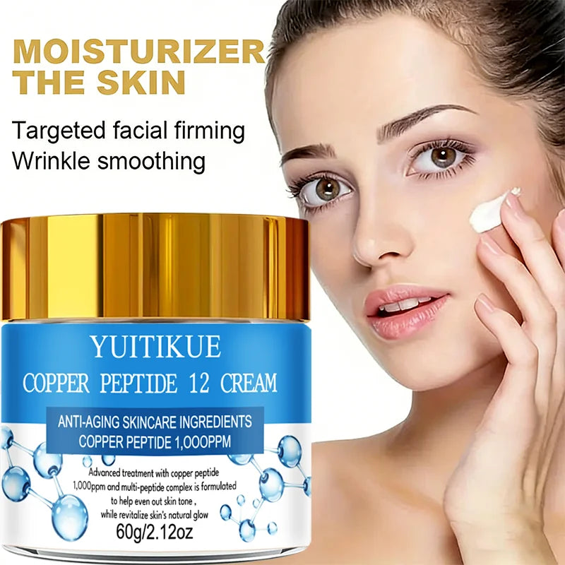 YUITIKUE Copper Peptide Anti-Aging Cream, Silky Smooth & Non-Sticky Formula, Absorbs Easily for All-Day Hydration Oasis Select