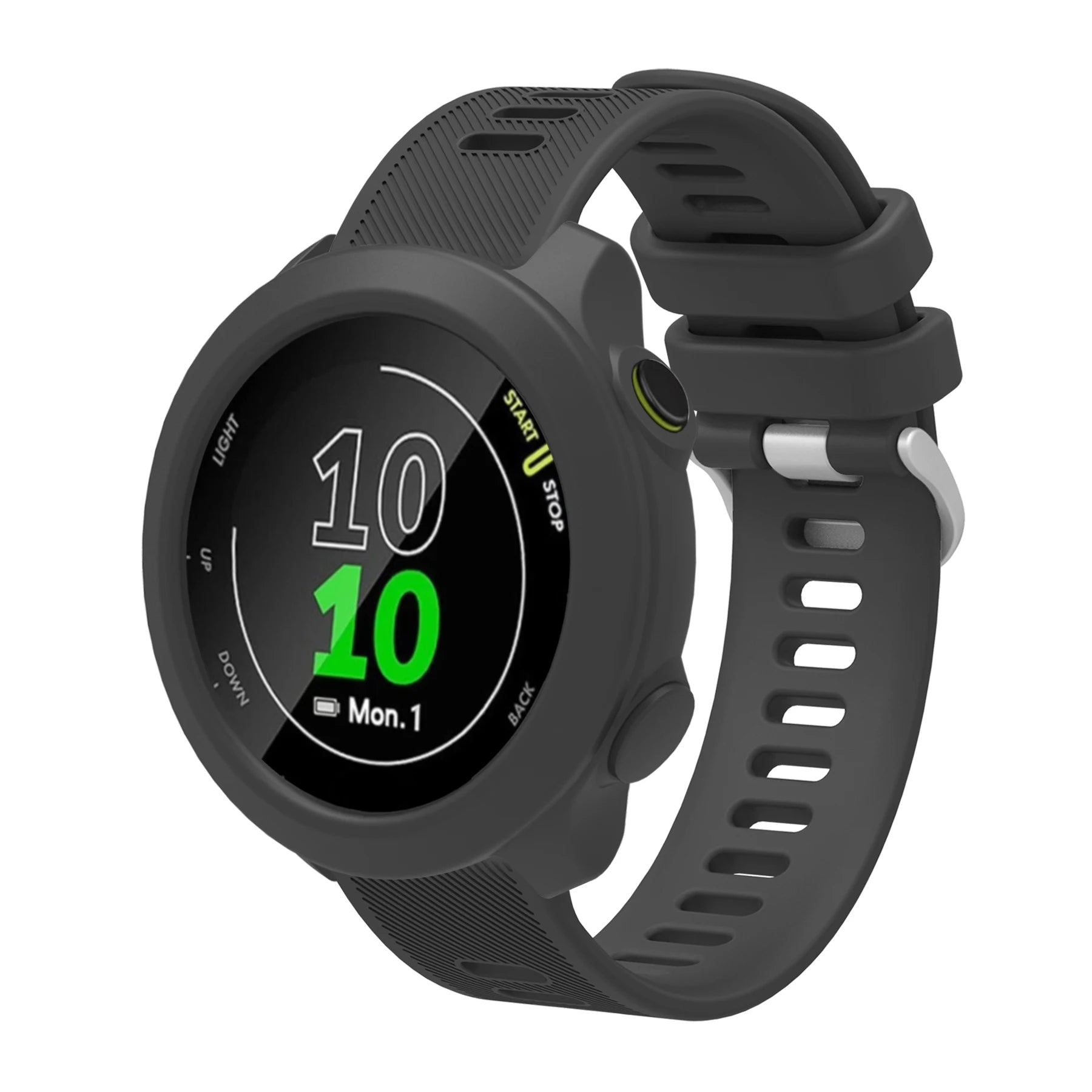 Silicone Band & Case for Garmin Forerunner 55 158 – 20mm Strap Watch Band & Case Oasis Select