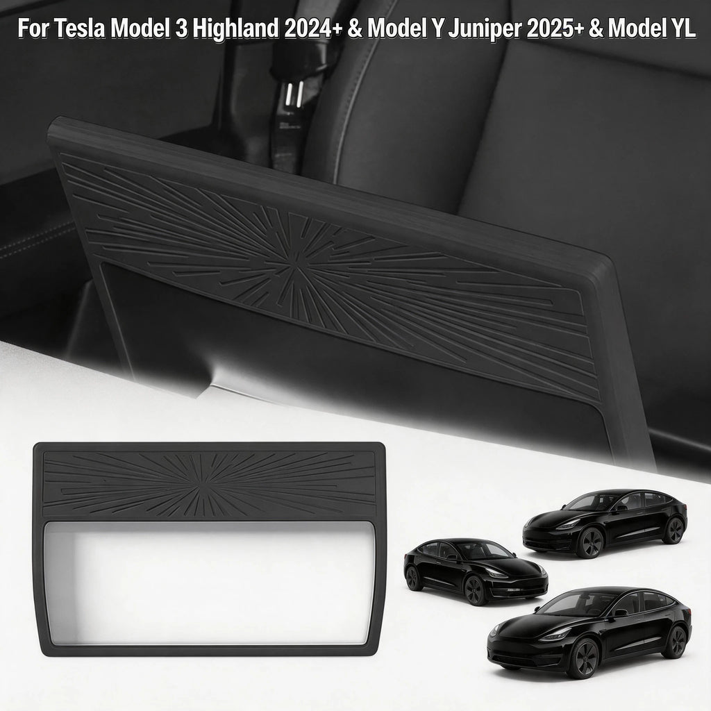 Durable Perfect Fit for Tesla Model 3 Highland 2024+ Model Y Juniper 2025+ Model YL Screen Frame Strip White Edge Protector Oasis Select black