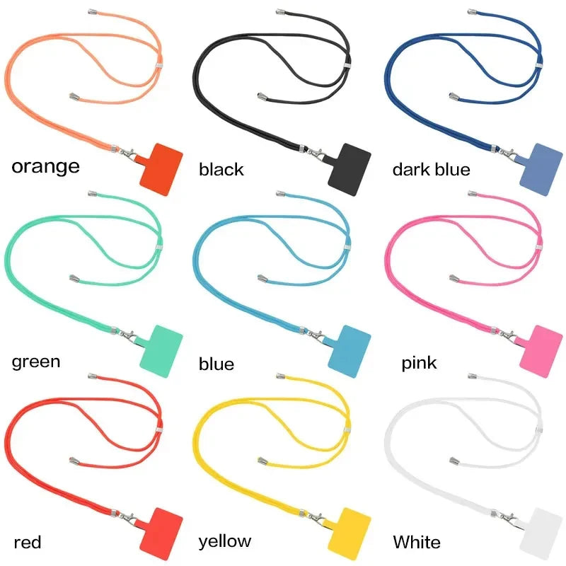1/4pcs Crossbody Lanyard Necklace Strap Universal Mobile Phone Lanyard Long Adjustment Phone With Clip Safety Anti-Lost Lanyard Oasis Select
