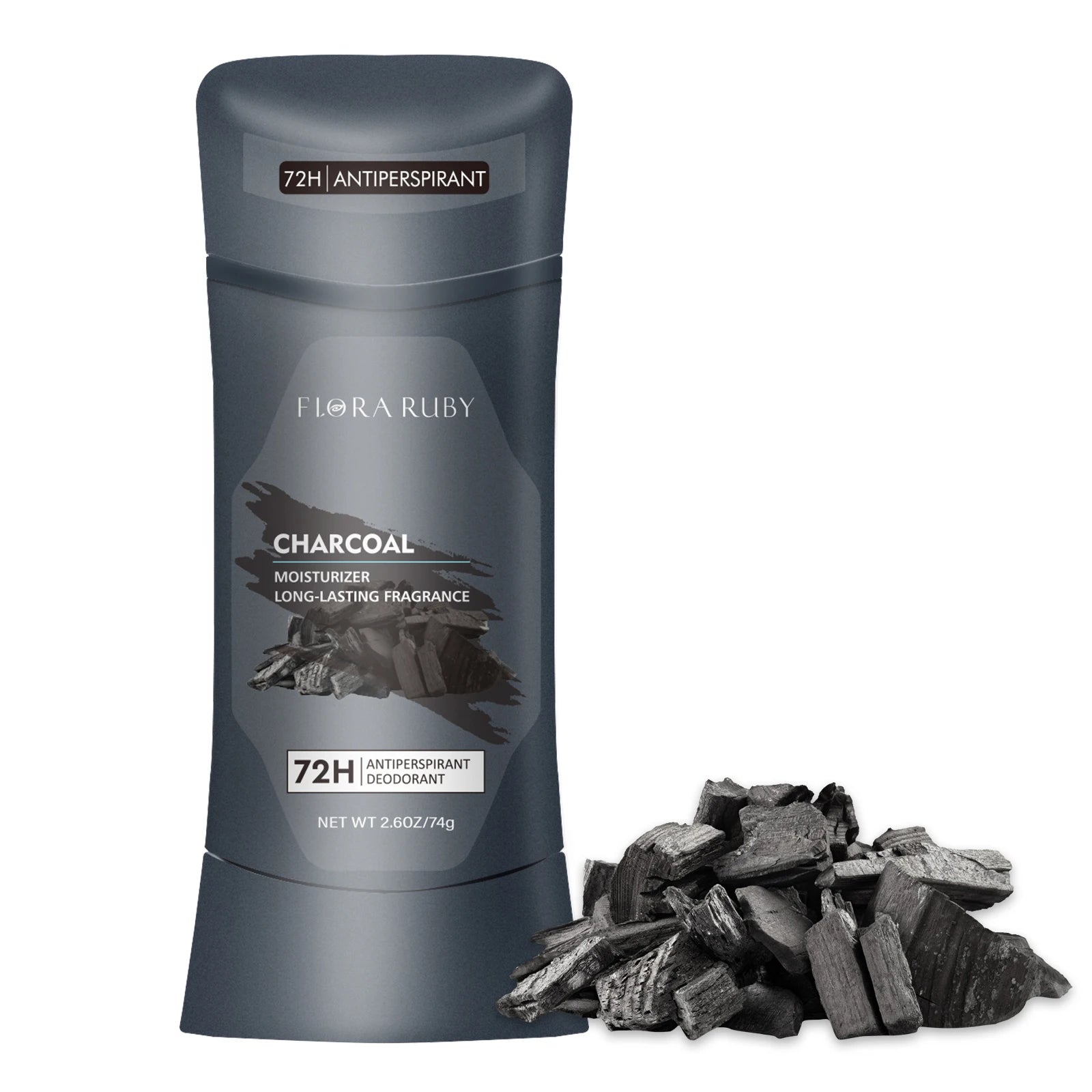 Men Deodorant Stick Anti Sweating Keep Drying Lasting Fragrance Remove Armpit Odor Underarm Refresh Sticks Antiperspirant 74g Oasis Select 01-charcoal