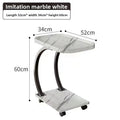Multi-functional Sofa side table removable mini small coffee table small table with wheels sturdy and durable Oasis Select White C