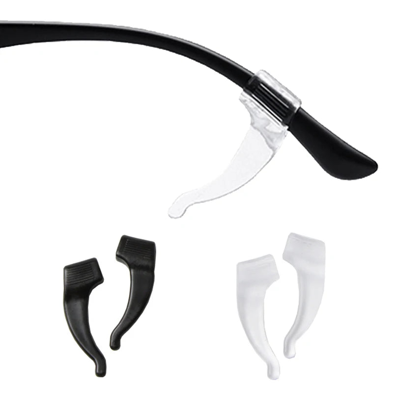 20pcs Anti-slip Silicone Ear Grip Glasses Eyeglasses Leg Ear Hook Stopper Bracket Fastener Accessories Temple Tip Eyewear Holder Oasis Select