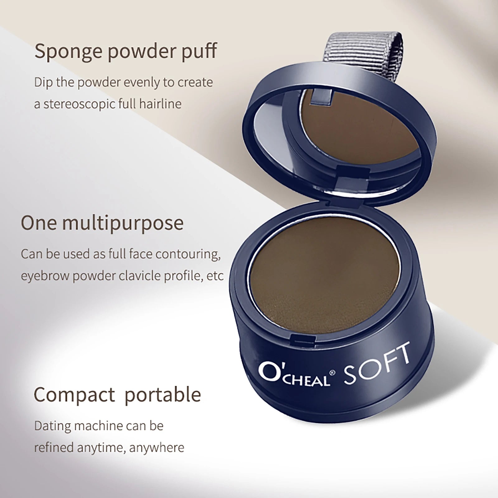 O'CHEAL Hairline Fluffy Powder Repair Volume Powder Shadow Shadow Powder Hair Concealer Coverage Fill Forehead Hairline Oasis Select