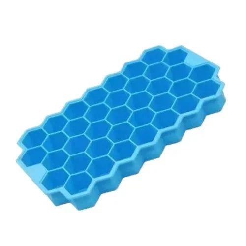Ice Cube Tray Silicone Mould 37 Cellular Silicone Ice Cubes Hexagonal Molds DIY Kitchen Honeycomb Ice Cubes Molds Oasis Select Blue