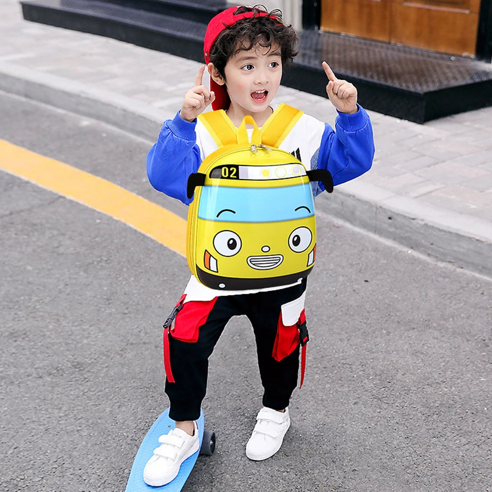 3D Cartoon Bus Kids Backpack – Toddler School Bag Boys & Girls Kids Backpack Oasis Select