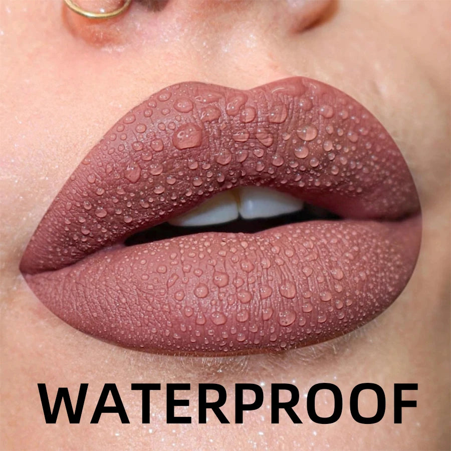 MCD 19-Shade Matte Velvet Liquid Lipstick – Waterproof Lip Glaze