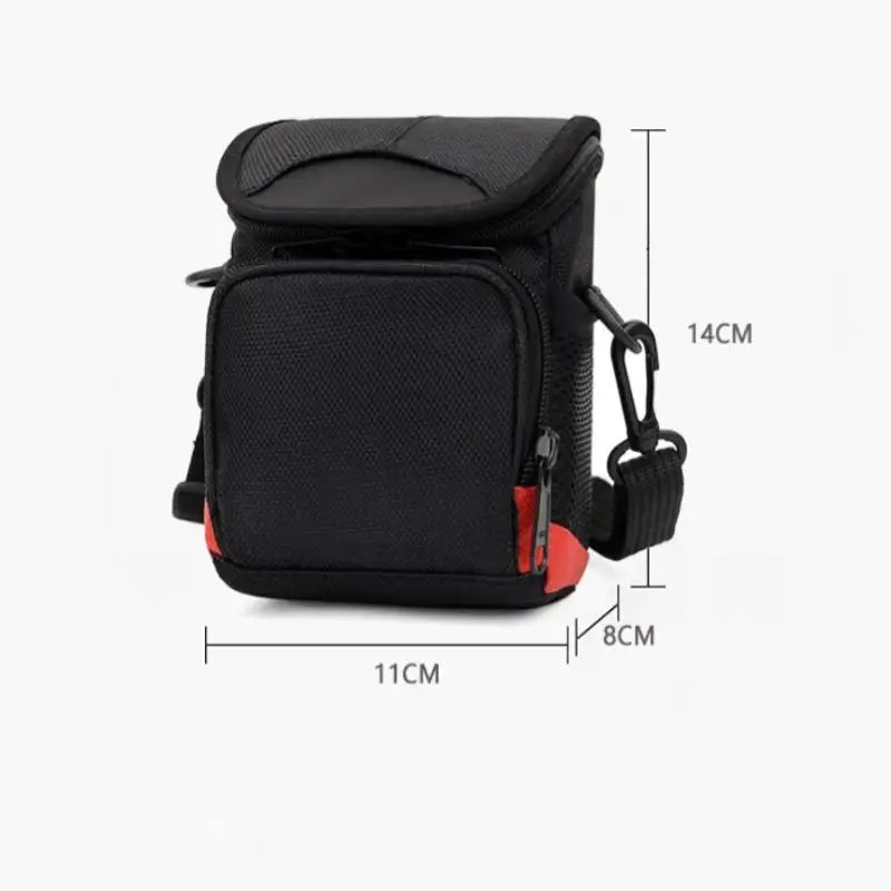 Waterproof Nylon Mini Camera Bag – Black Shoulder Backpack Camera Shoulder Bag Oasis Select Black