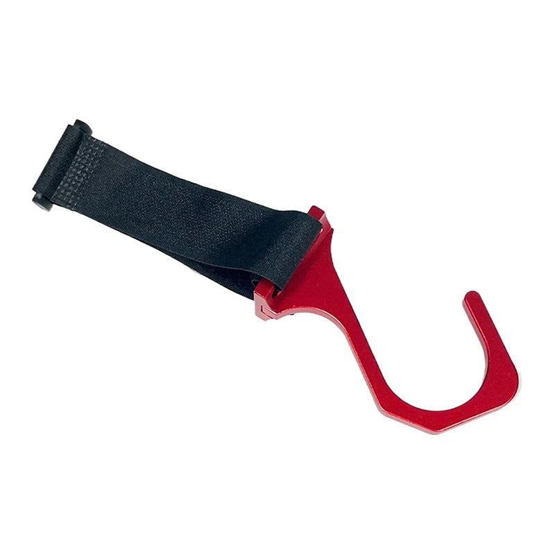 Aluminum Steering Wheel Hook With Adjustable Nylon Strap, Car Mounted Modification Oasis Select Red