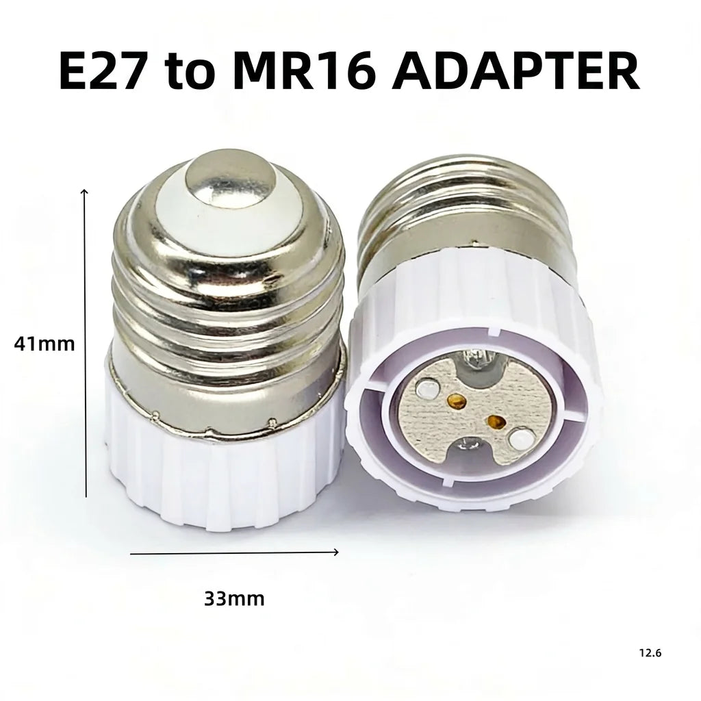 Lamp Holder Converter Compatible Socket Adapter E27 To E14 Converter Insulating B22 To E27 Adapter For Living Room Study Bedroom Oasis Select E27 to MR16