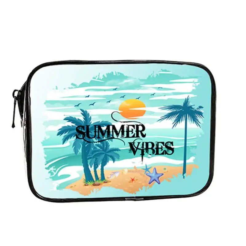 1Pcs Summer PVC Travel Toiletry Bag Transparent Makeup Bag Survival Kit Beach Cruise Swimming Nurse Teacher Dance Cheer Gift Oasis Select KT3920
