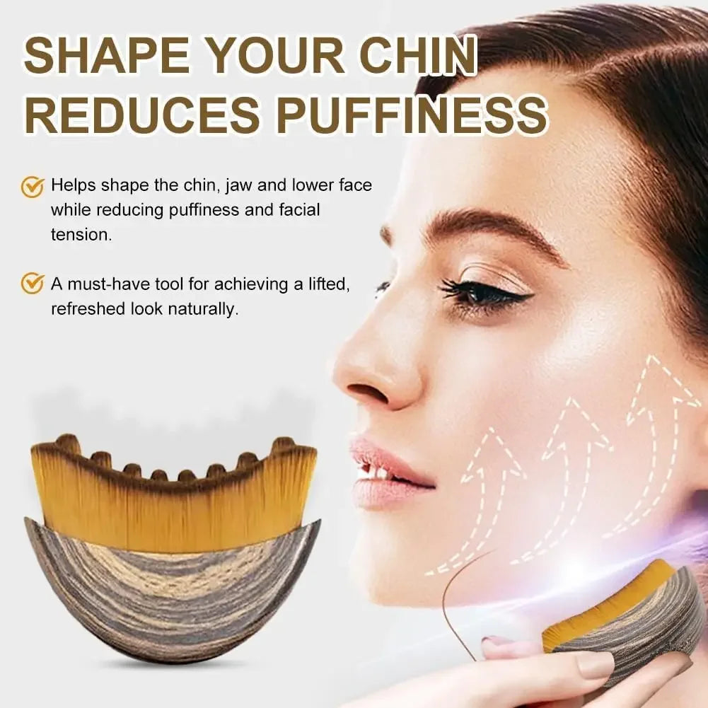 Lymphatic Contour Face Brush,Chin &Jawline Sculpting,Drainage Massager for Face,Ergonomically Designed to Fit The Skin Precisely Oasis Select