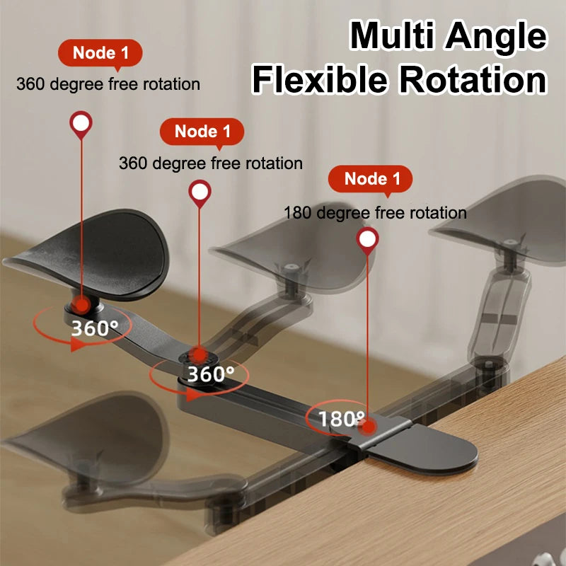 Computer Desk Arm Rest Pad Ergonomic Armrest Wrise Support Adjustable Rotate Extender Mouse Pad Armrest Bracket For Home Office Oasis Select