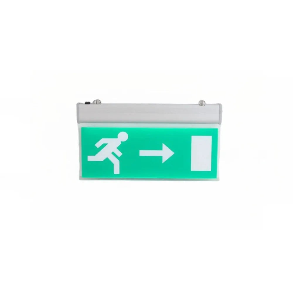 LED Exit Sign Emergency Evacuation Light | Acrylic Green Indicator Emergency Exit Sign Oasis Select Style 5