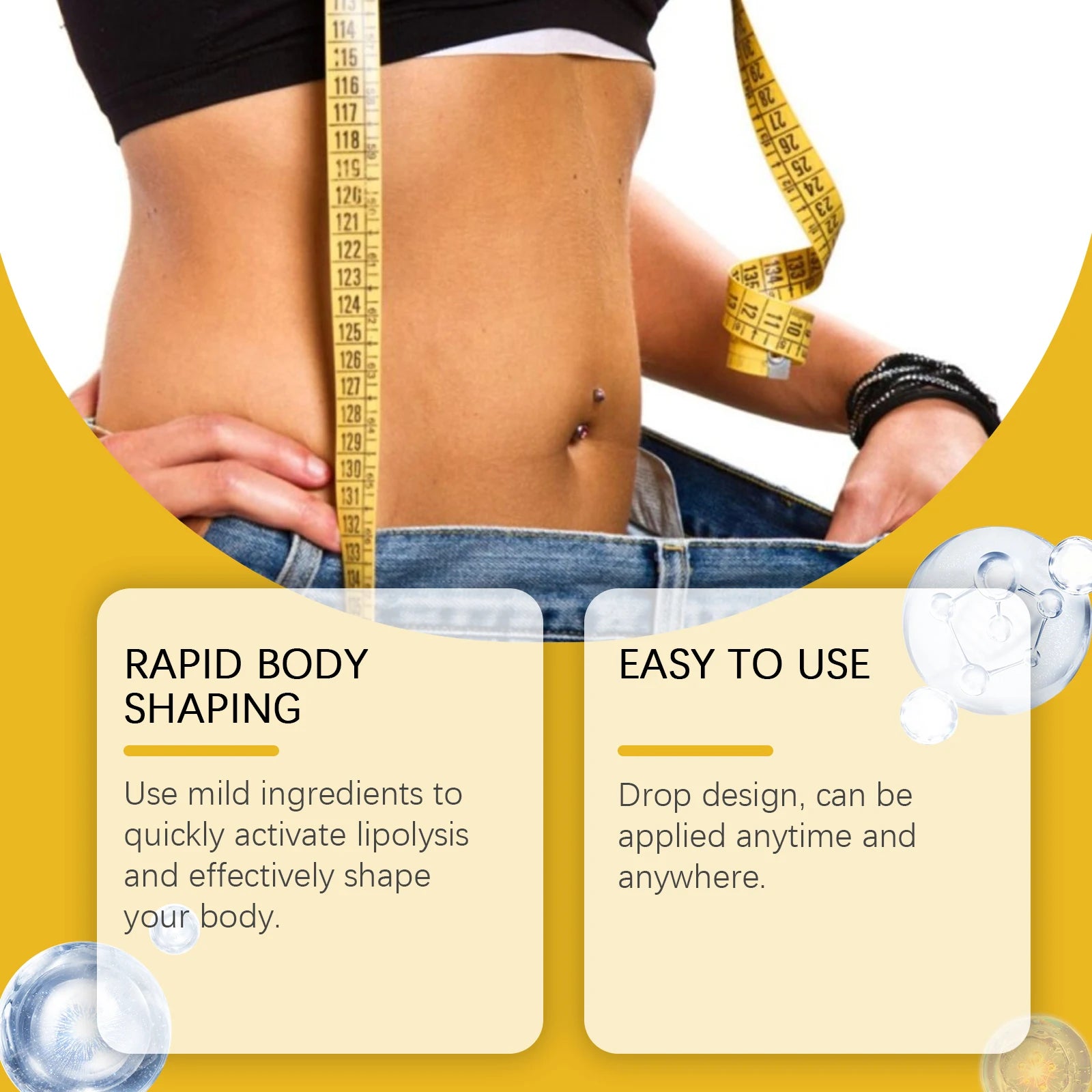 Bee Venom Shaping Oil Firming Lifting Body Skin Anti Cellulite Fat Burning Weight Loss Improve Sagging Thin Leg Massage Oil Oasis Select